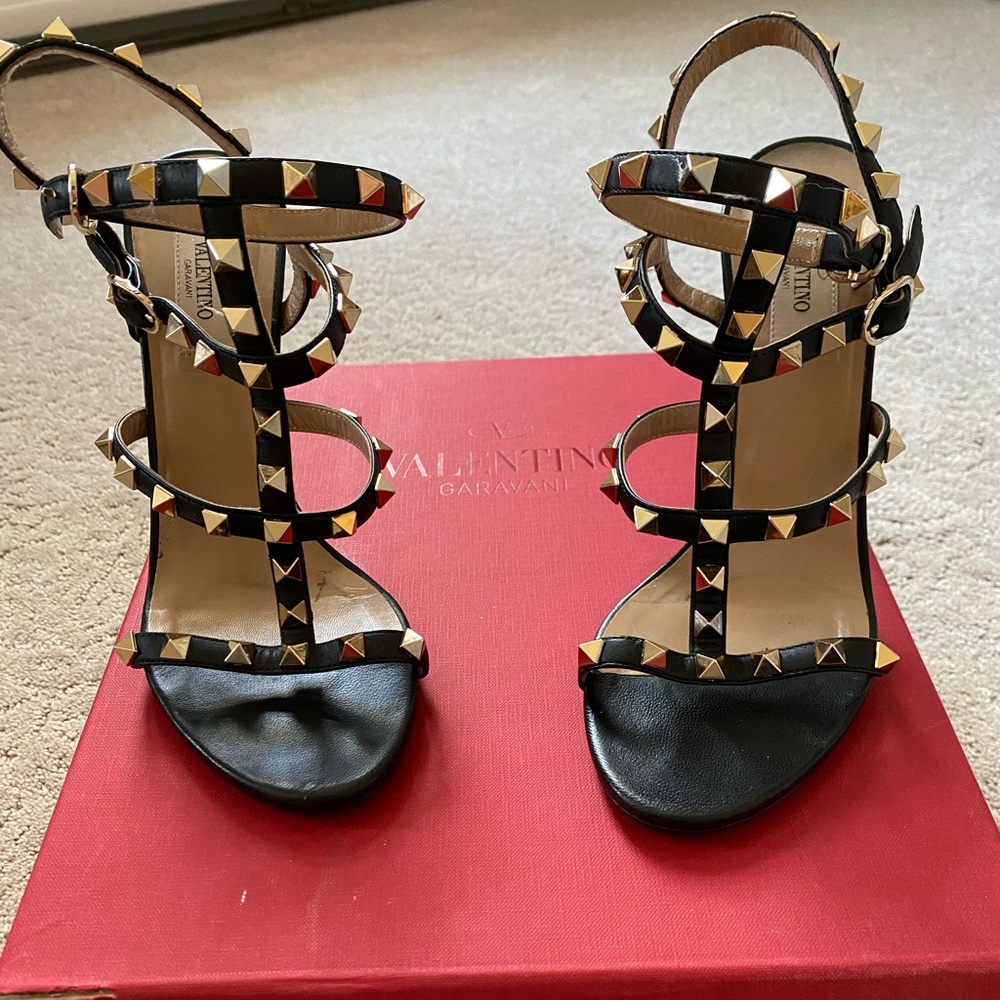 Valentino Garavani 100mm Rockstud sandal